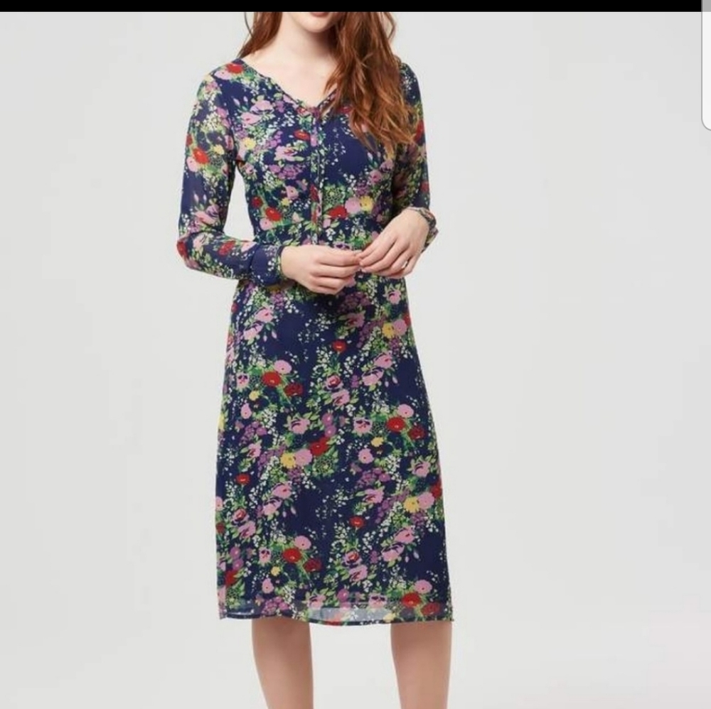 Floral pinup dress size 2 NWT